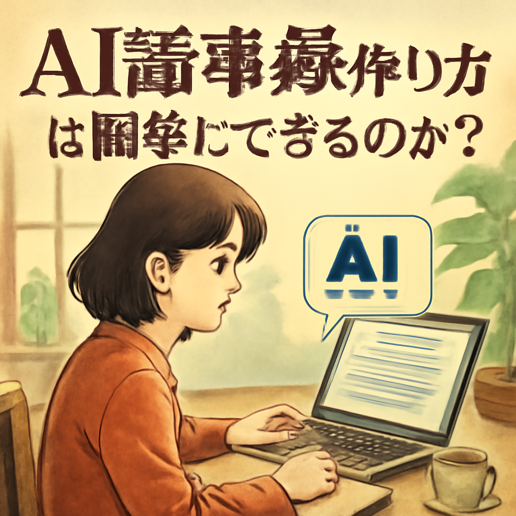 AI議事録作り方は簡単にできるのか？